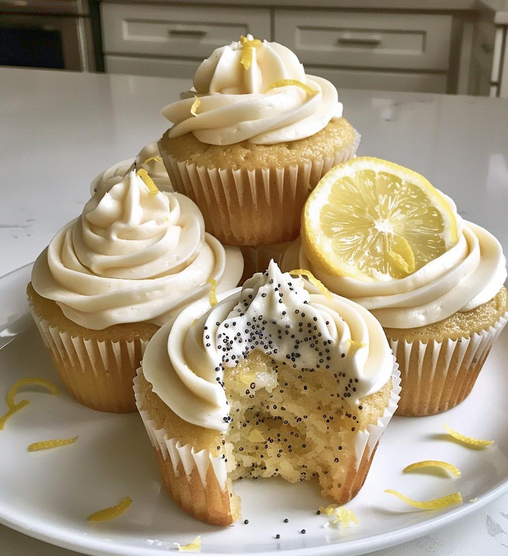 Lemon Poppy Seed Cupcakes