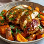 Maple Dijon Chicken Sweet Potato Bowl