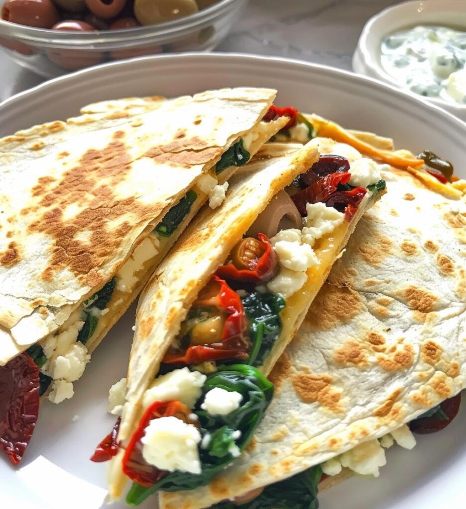 Mediterranean Quesadillas