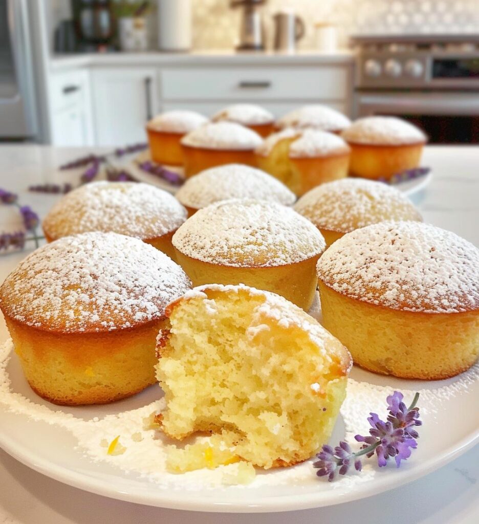 Mini Lemon Lavender Cakes