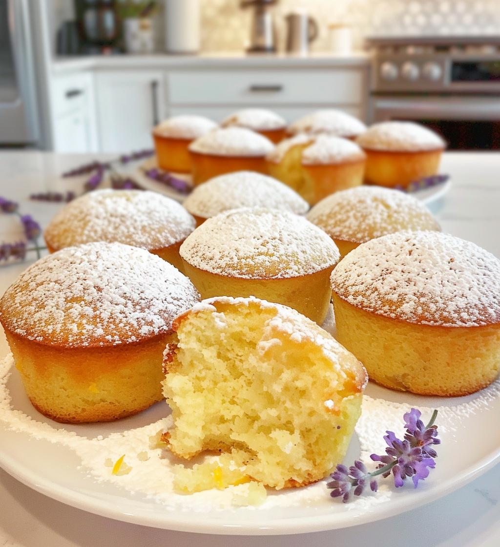 Mini Lemon Lavender Cakes