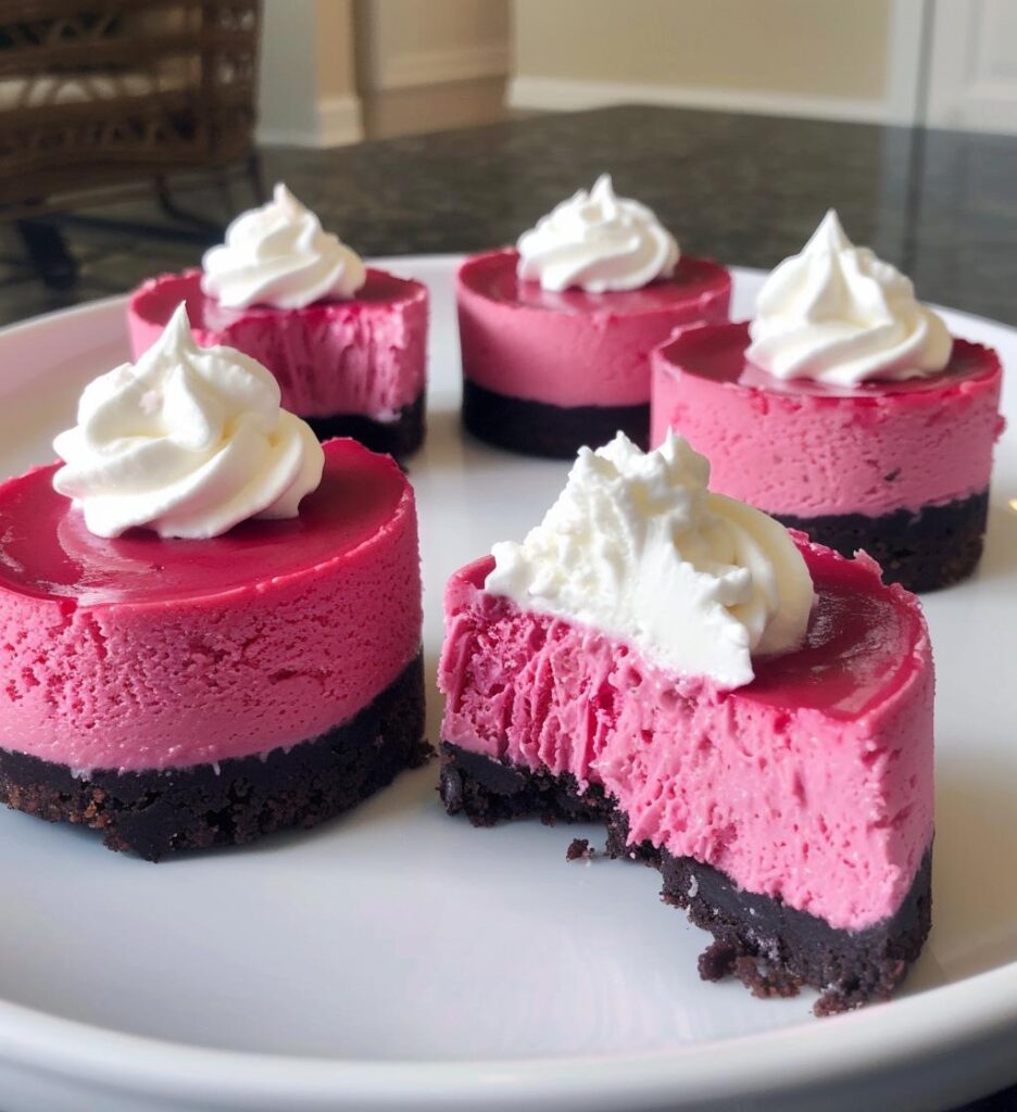 Pink Velvet Cheesecake Bites