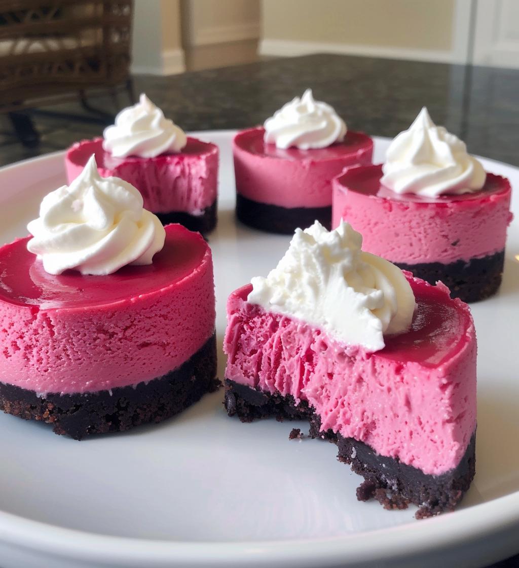 Pink Velvet Cheesecake Bites