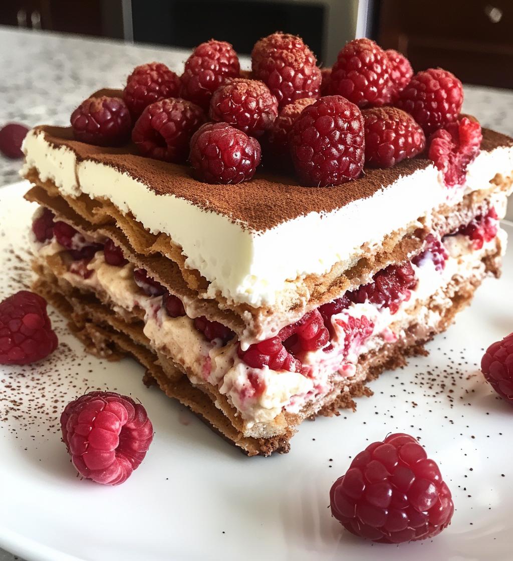 Raspberry Tiramisu