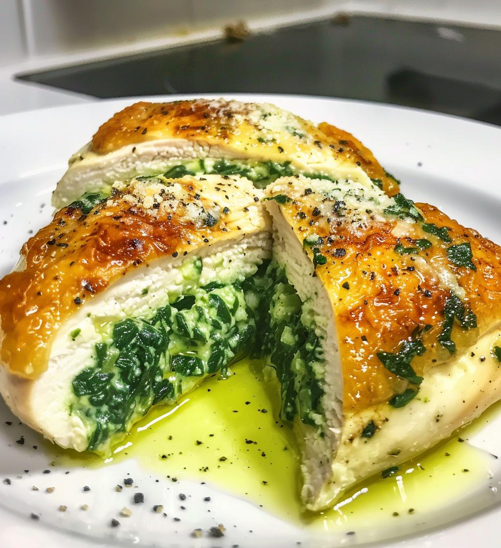 Spinach Stuffed Chicken