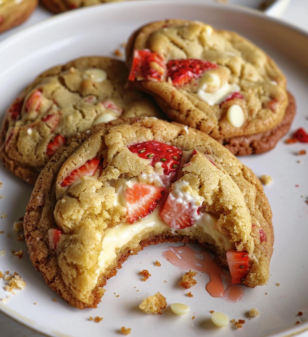 Strawberry Cheesecake Cookies