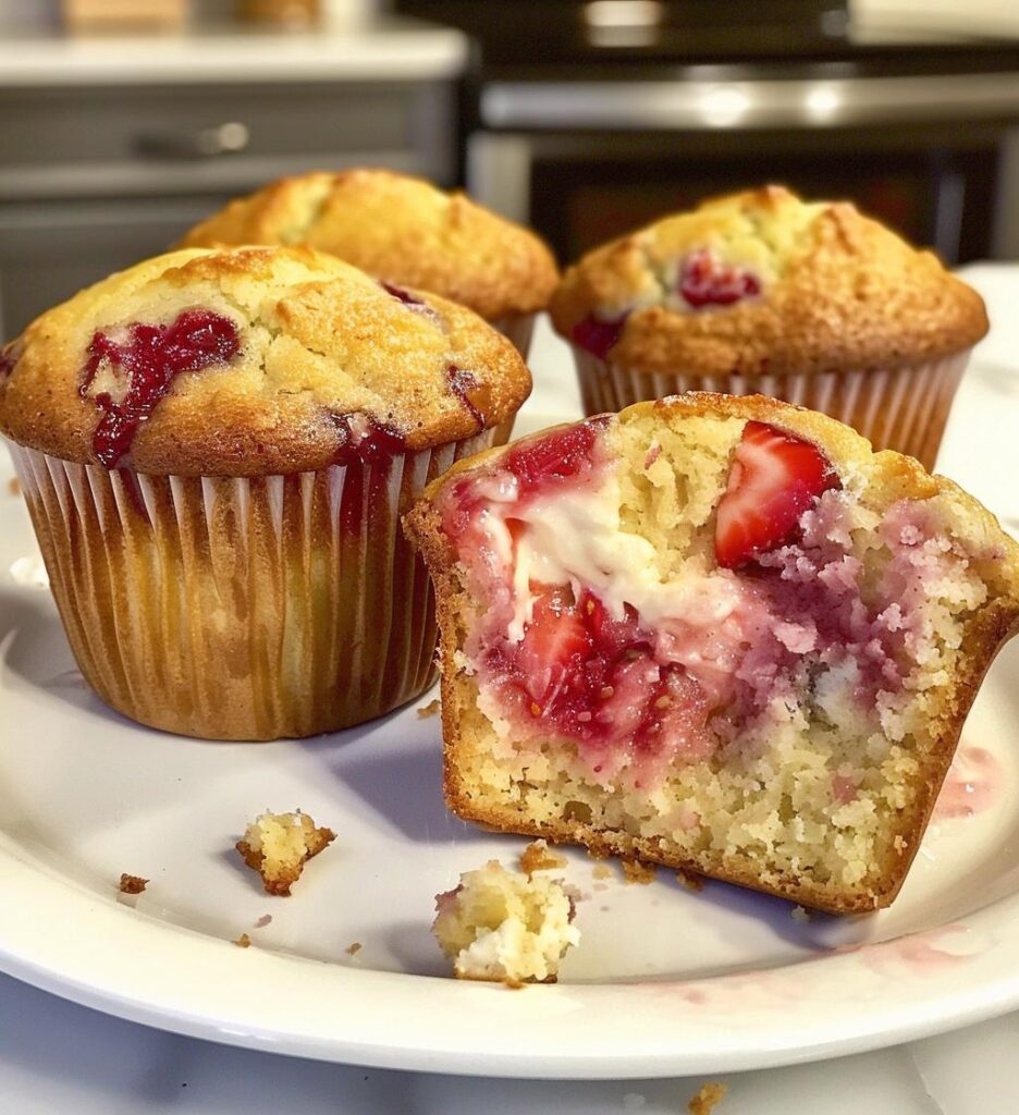 Strawberry Cream Cheese Muffins