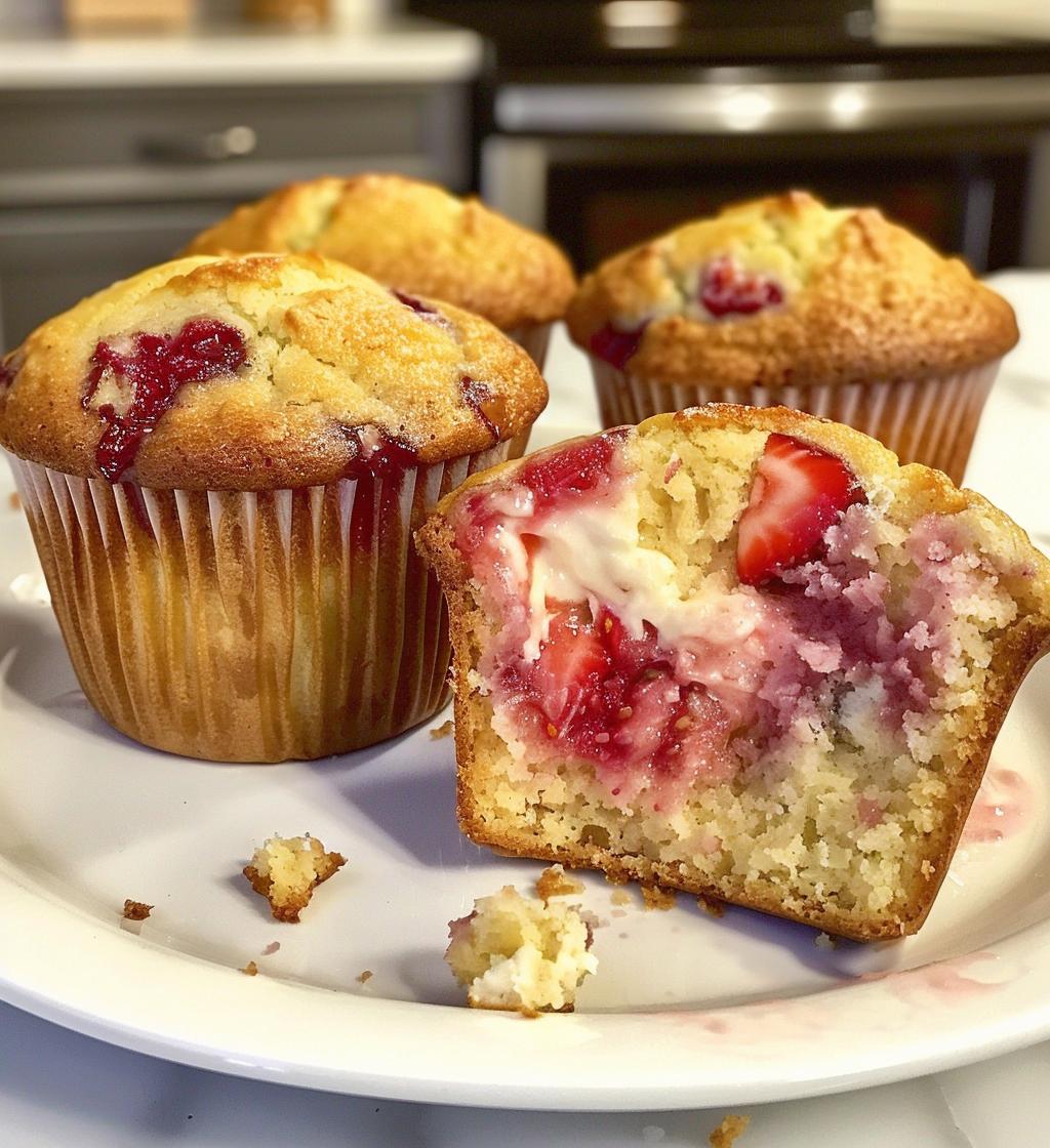 Strawberry Cream Cheese Muffins