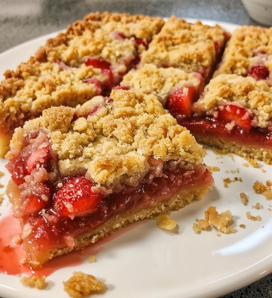 Strawberry Crumb Bars