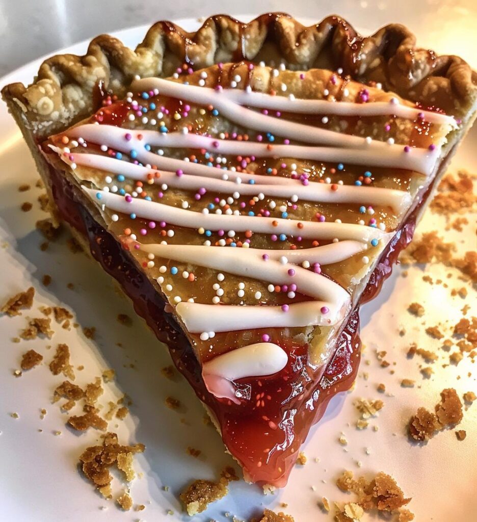 Strawberry Pop Tart Pie