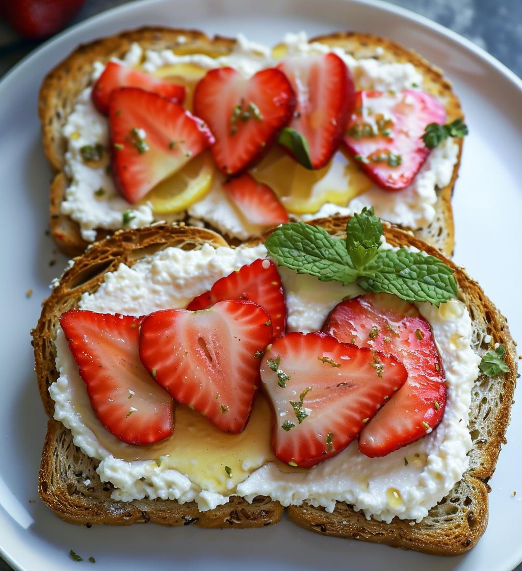 Strawberry Ricotta Toast