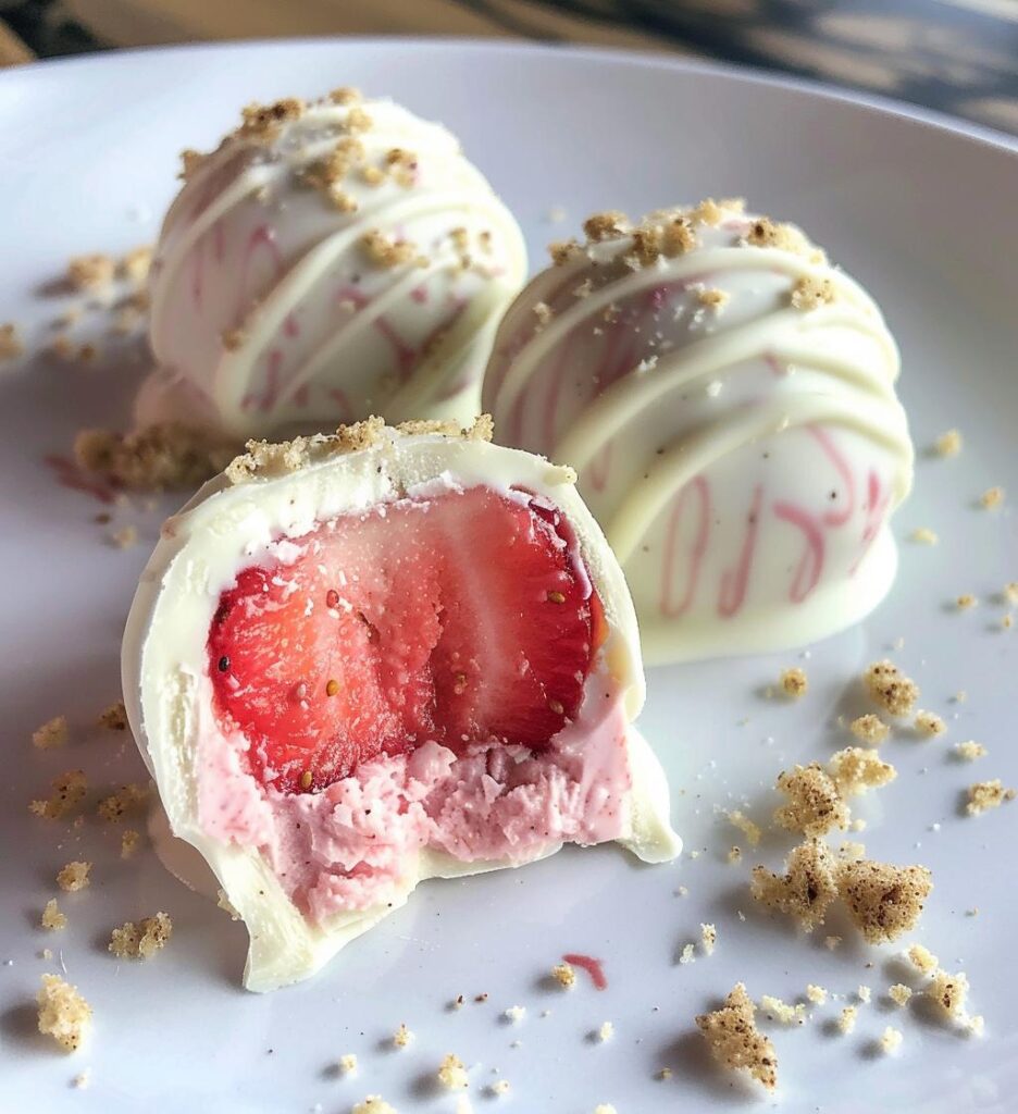 Strawberry Shortcake Truffles