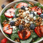 Strawberry Spinach Blueberry Salad