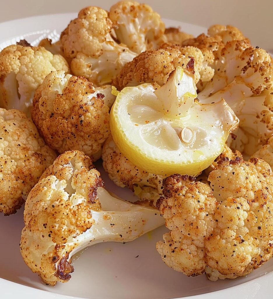 Vegan Lemon Pepper Cauliflower