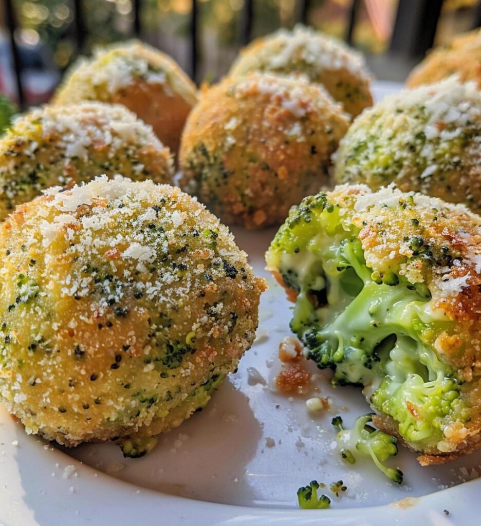 baked broccoli cheese balls