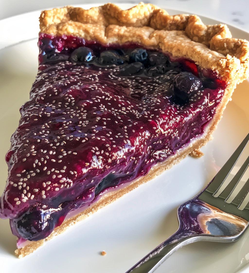 blueberry chia seed pie