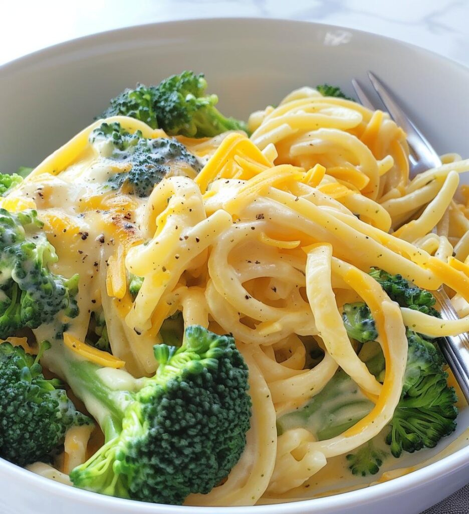 broccoli cheese pasta