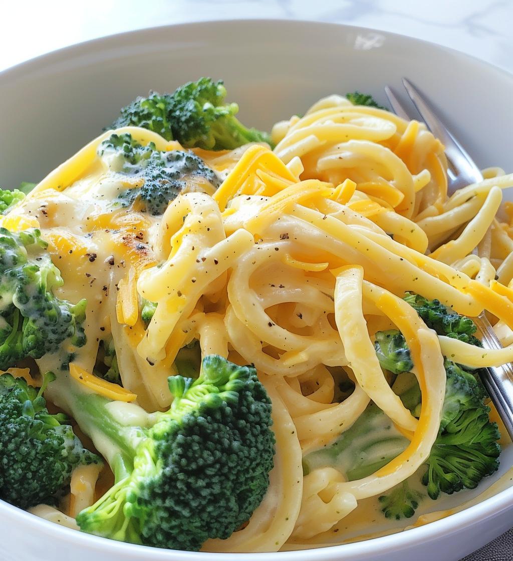 broccoli cheese pasta