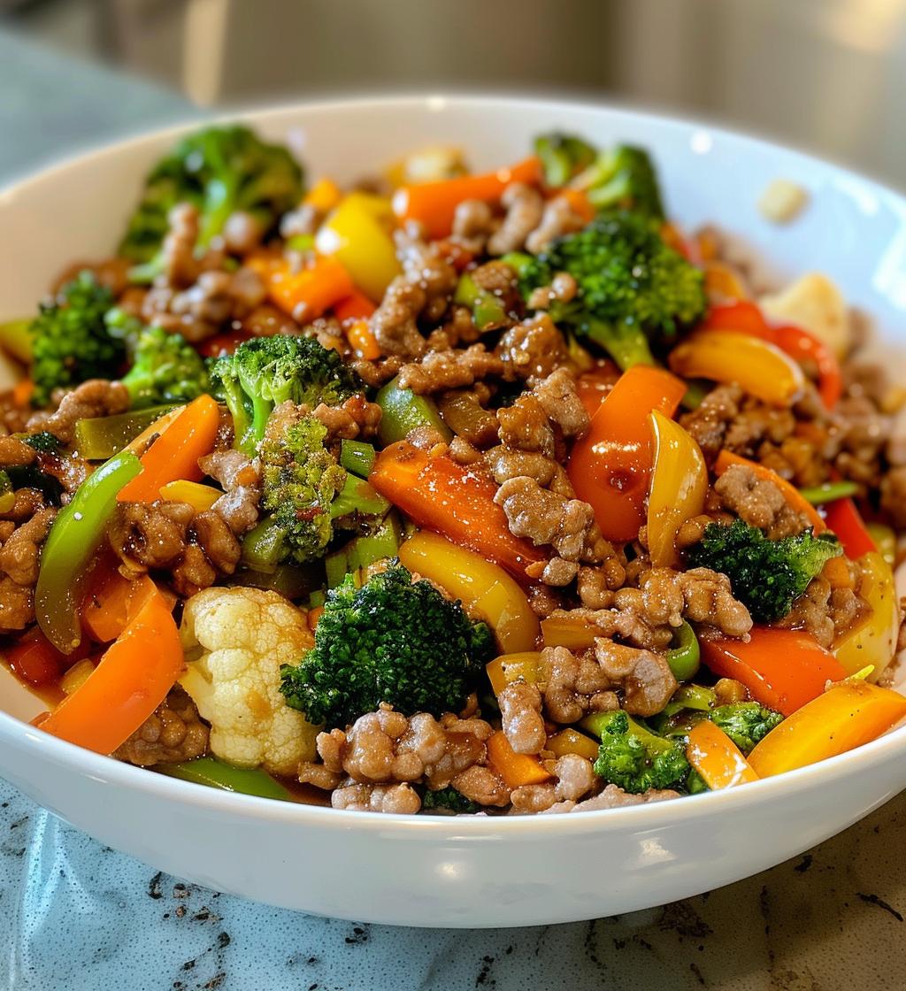 chinese ground beef stir fry