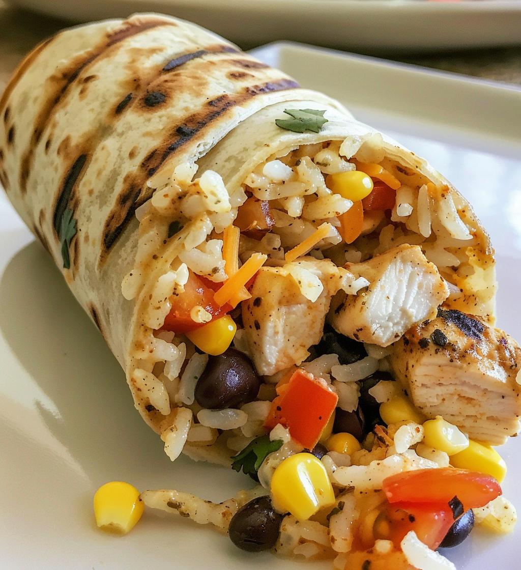 chipotle ranch grilled chicken burrito