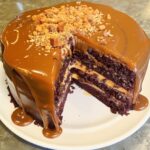 chocolate caramel toffee cake