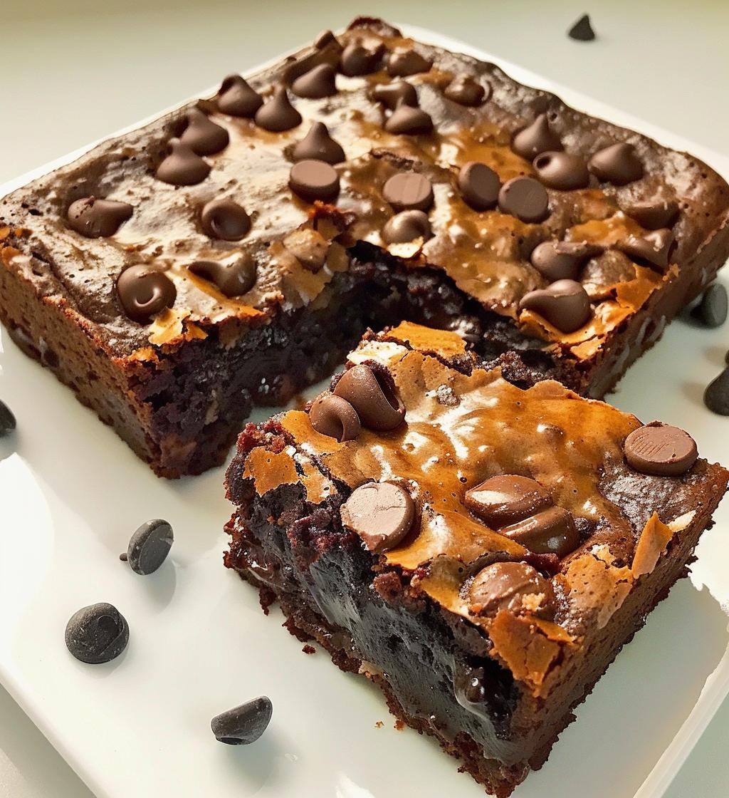 chocolate chip cookie brownies