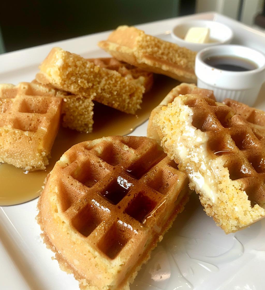 cornbread waffle bites
