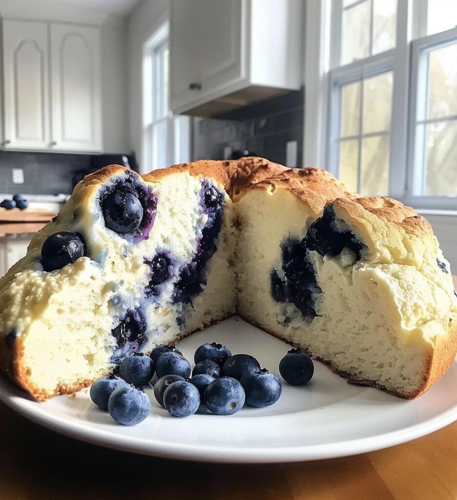 cottage cheese blueberry cloud bread