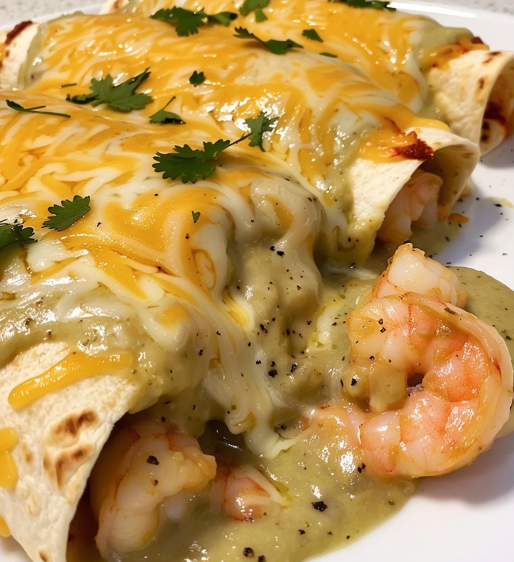 creamy shrimp enchiladas