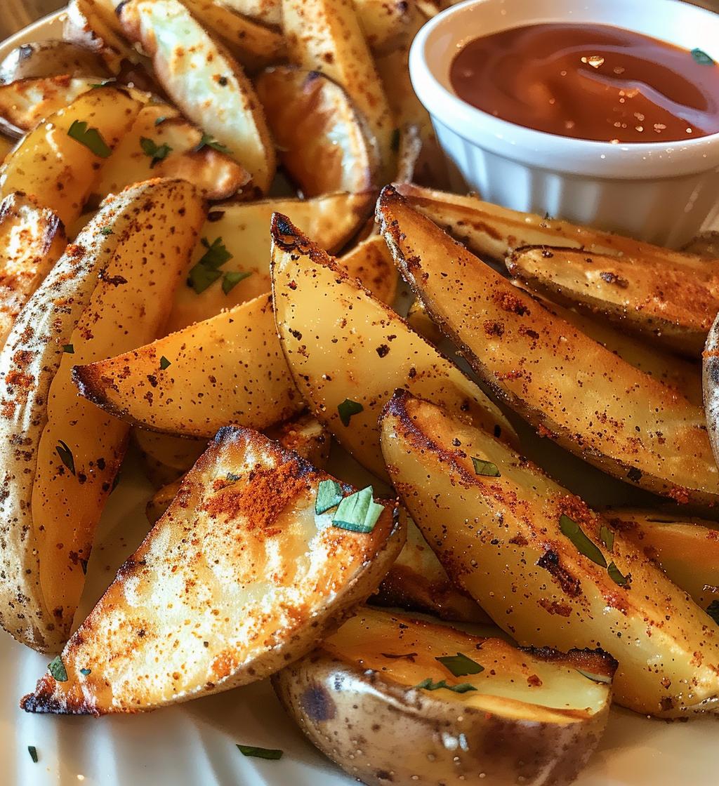 crispy potato wedges