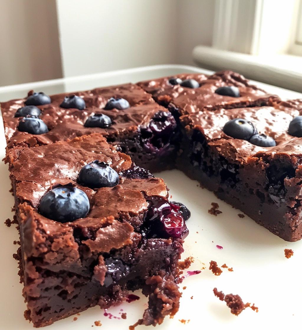fresh blueberry brownies recipe