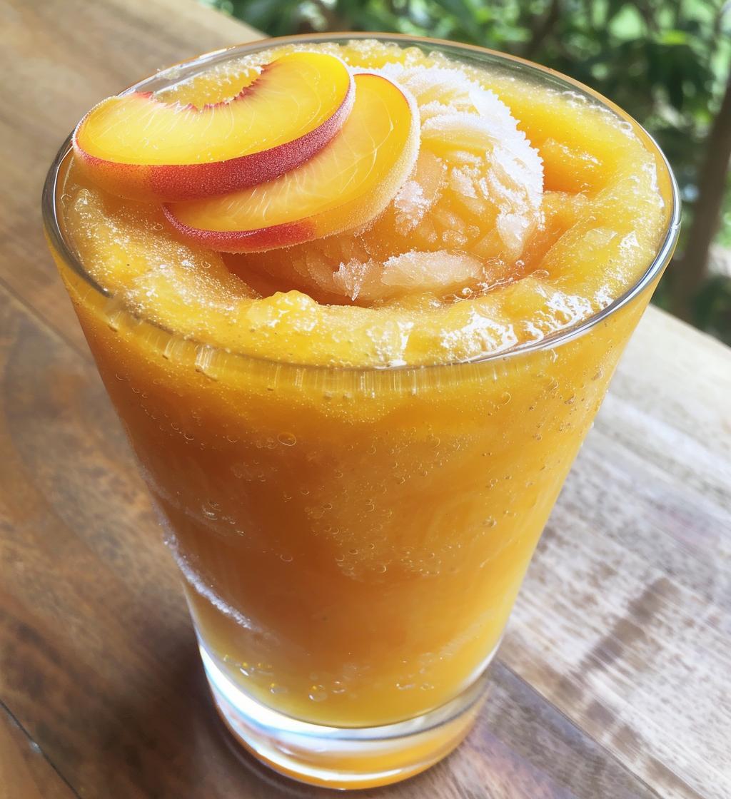 frozen peach lemonade