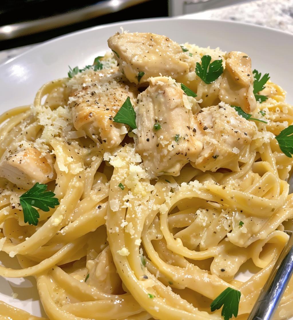 garlic butter chicken pasta