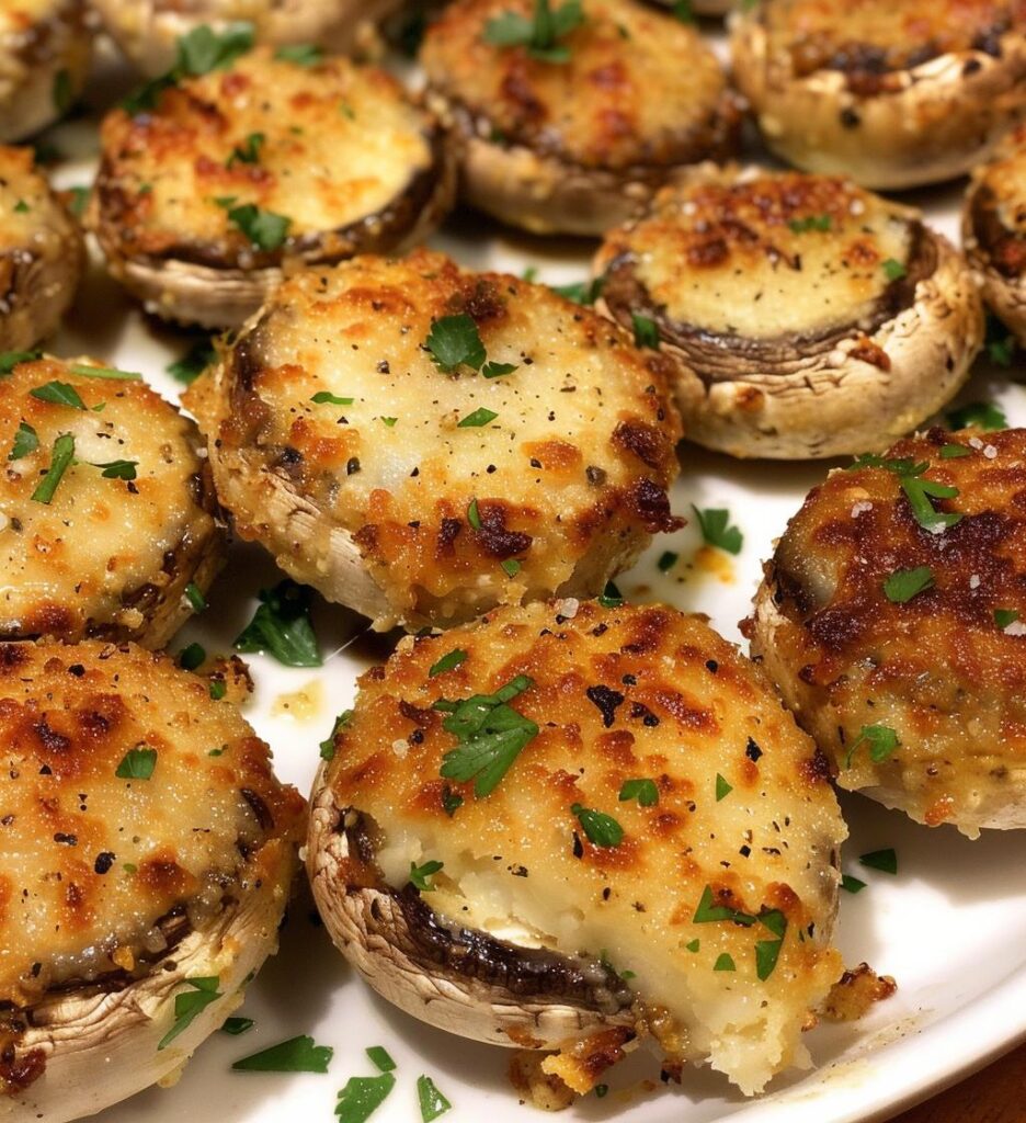 garlic parmesan mushrooms