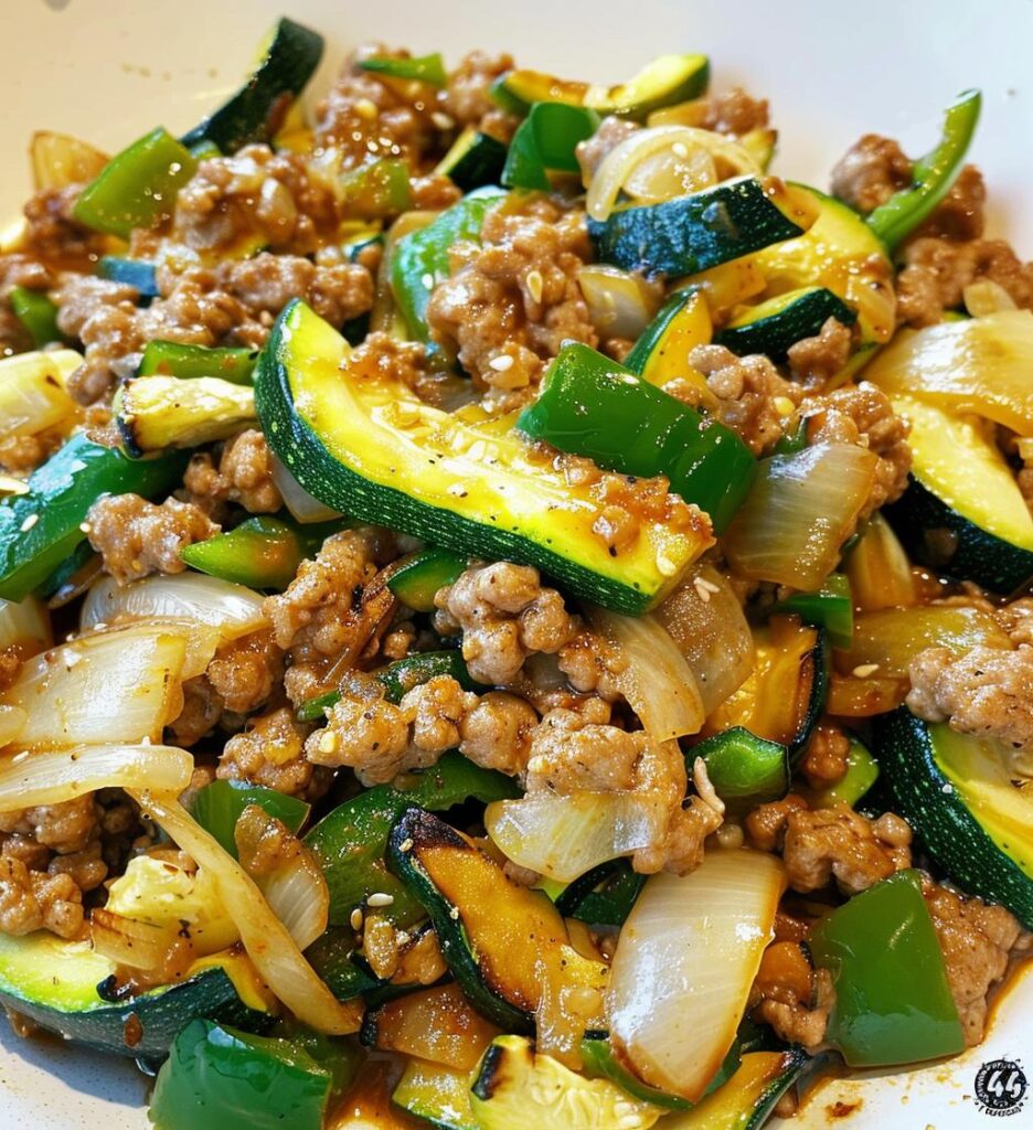 ground turkey zucchini skillet