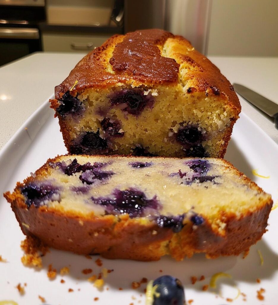 lemon blueberry loaf