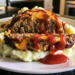 loaded potato meatloaf dinner