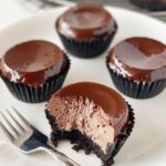 mini chocolate cheesecakes