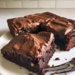 mocha brownies with frosting