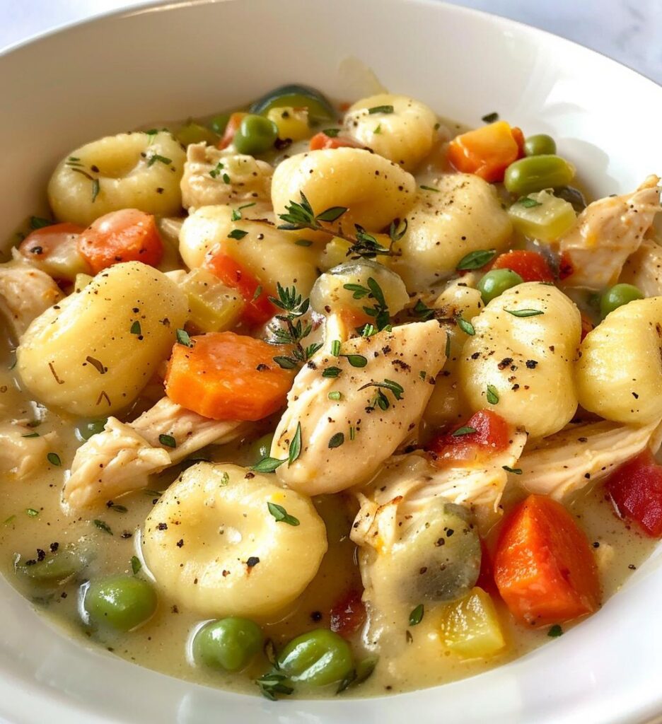 one pot gnocchi chicken pot pie