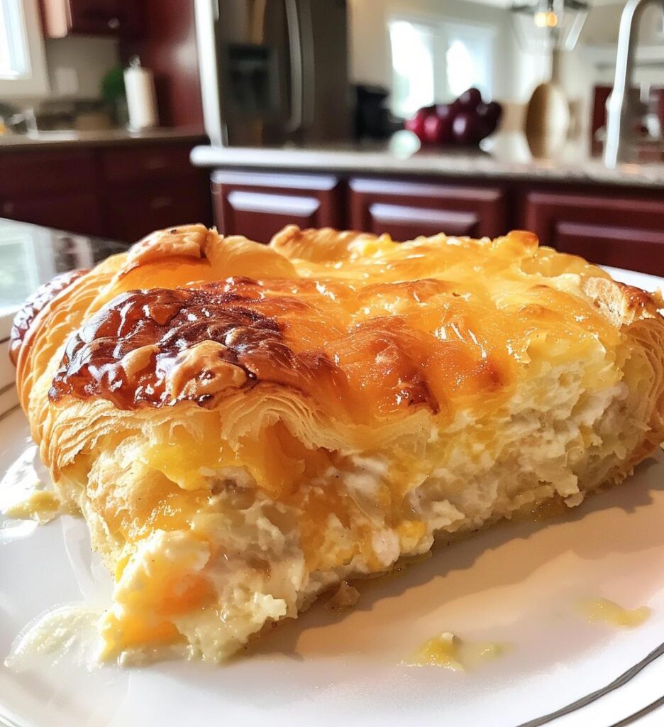 overnight croissant casserole