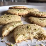 pistachio shortbread cookies
