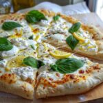 pizza bianca with lemon