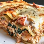 seafood lasagna with lobster