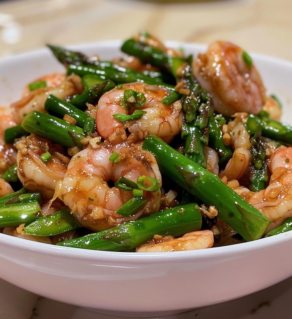shrimp asparagus stir fry