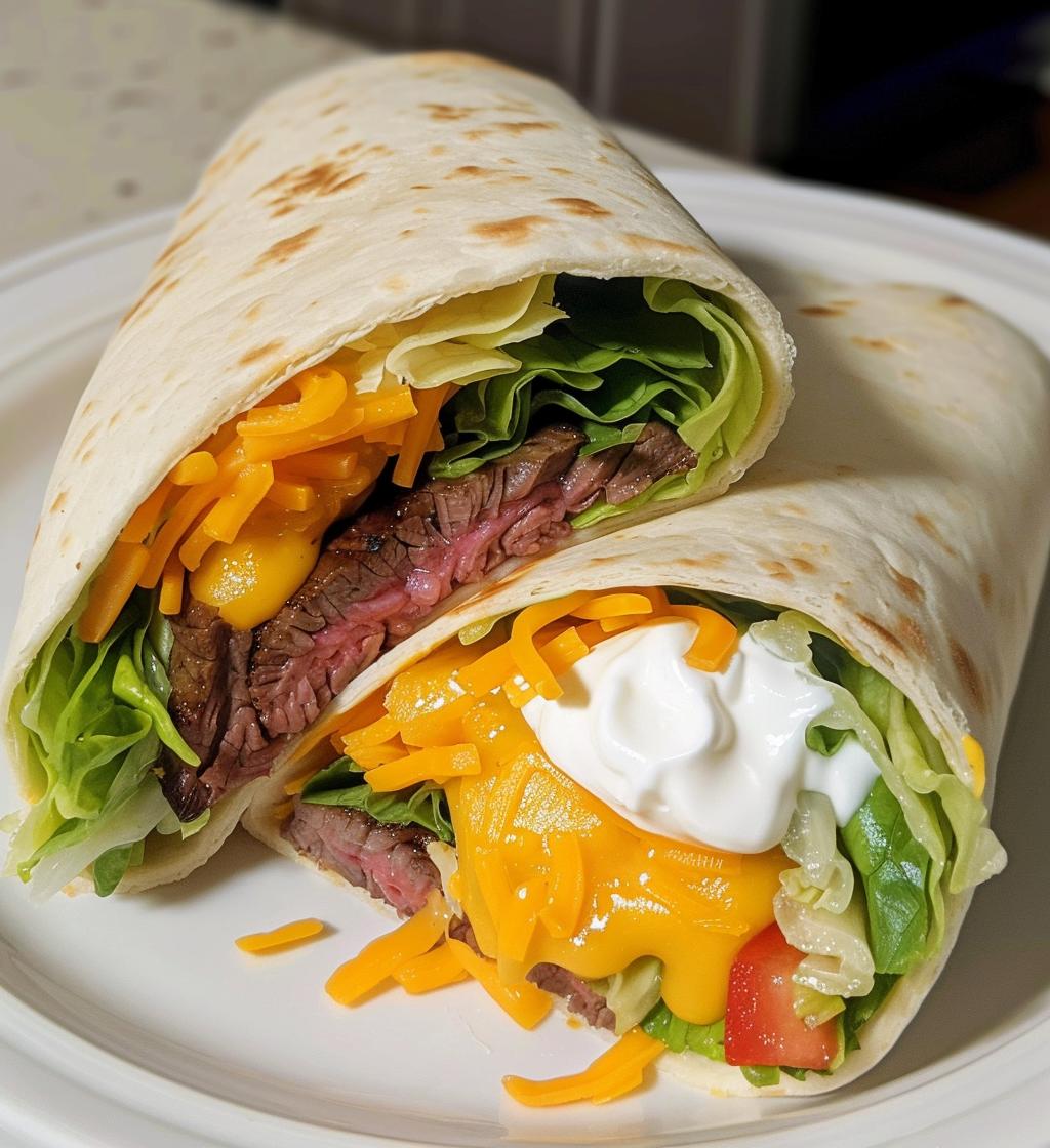 steak and cheese burritos