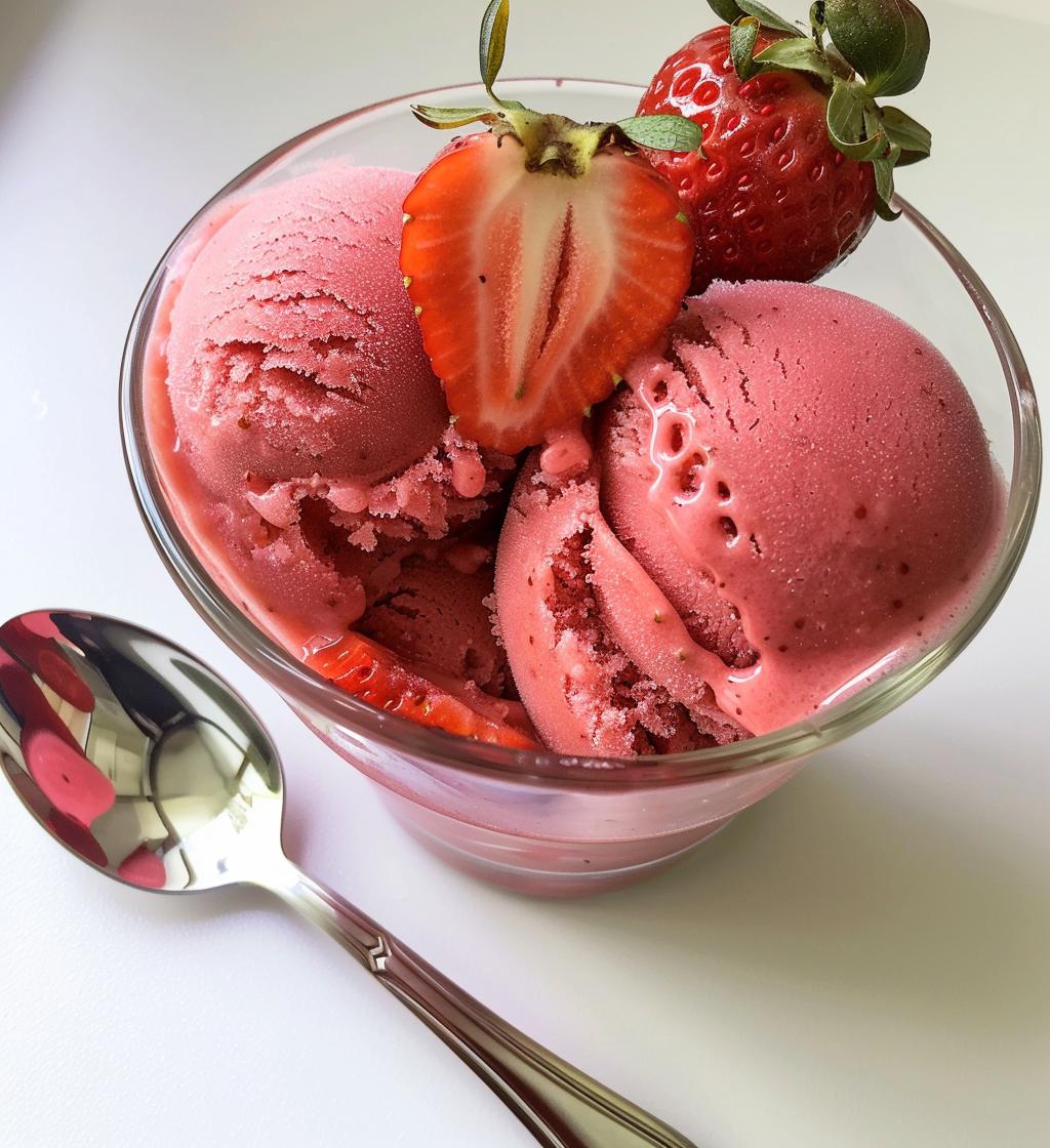 strawberry sorbet