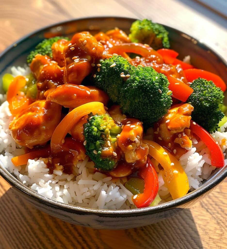sweet chili chicken bowl