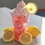 whipped pink lemonade drink