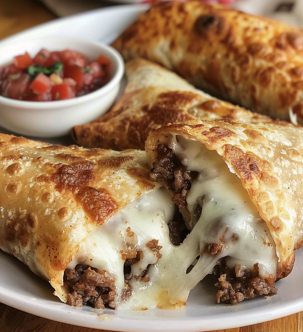 Beef Chimichangas